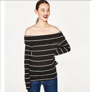 Zara Off Shoulder Sweater